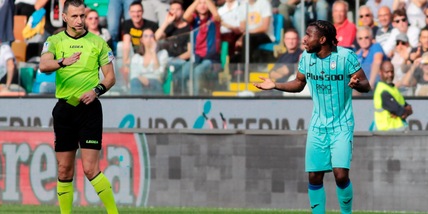 Udinese-Atalanta, clamoroso Lookman: esulta così e viene punito!