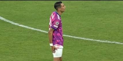 Maccabi-Juve, calvario Di Maria: esce per infortunio al 22'