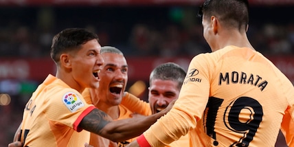 Liga, l'Atletico Madrid vince nel segno di Morata-Griezmann