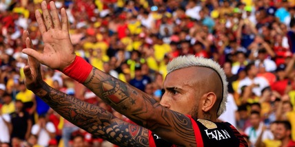 Libertadores: Vidal fischiato e sfottuto dai tifosi ecuadoriani