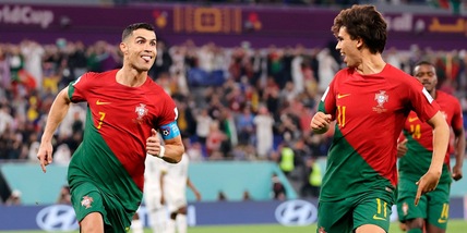 Portogallo-Ghana 3-2: Cristiano Ronaldo fa la storia, Leao spacca la partita