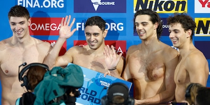 Mondiali vasca corta: super Italia nella staffetta 4x100 sl, oro e record del mondo