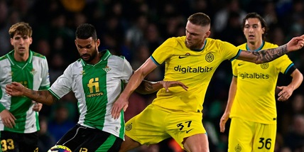 Betis-Inter 1-1, Darmian risponde a Juanmi