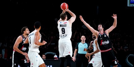 Serie A, Milano batte la Virtus Bologna: c'è l'aggancio in vetta