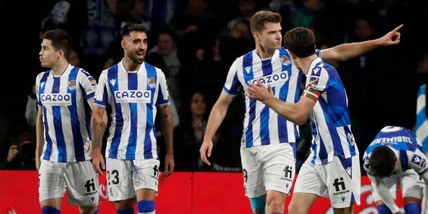 Liga, la Real Sociedad non sbaglia: 3-1 all'Athletic Bilabo