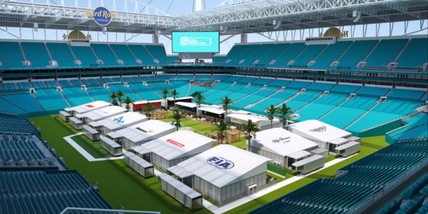 F1, pazzia GP Miami: il paddock si sposta nello stadio da rugby