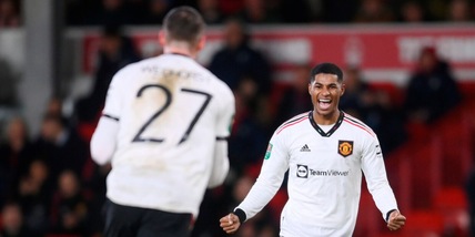 Rashford-Weghorst-Bruno Fernandes: lo United ipoteca la finale di Carabao Cup