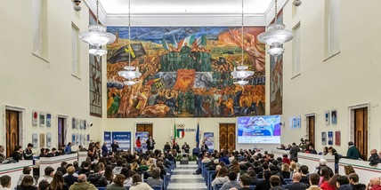 De Giorgi e Malagò alla festa dei 30 anni di Volley Scuola