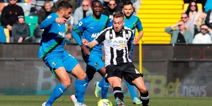 Udinese-Sassuolo 2-2: Sottil non approfitta del ko del Toro
