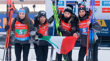 Dalla Wierer alla Vittozzi, impresa Italia! Oro ai Mondiali di Biathlon nella staffetta