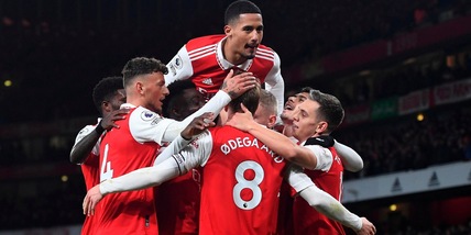 Premier League: poker Arsenal all'Everton, Van Dijk e Salah lanciano il Liverpool