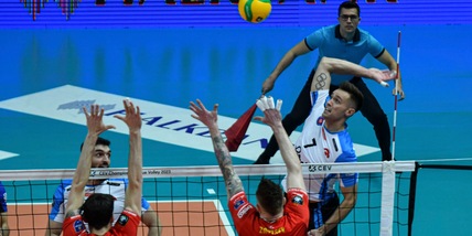 Champions League: Civitanova battuta dall'Halkbank nell'andata dei Quarti