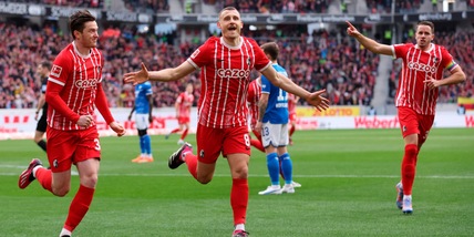 Juve, intanto il Friburgo vince: 2-1 all'Hoffenheim, Doan decisivo