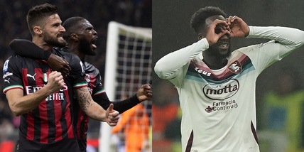 Giroud illude il Milan, la Salernitana strappa un punto con Dia