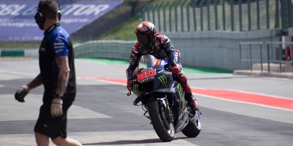 MotoGP, Quartararo boccia lo spoiler provato da Yamaha a Portimao