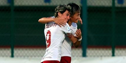 Poule Scudetto femminile, la Roma inizia col botto: Fiorentina ko per 5-1