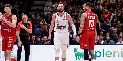 Basket, la Virtus Bologna passa a Milano e si prende il primato