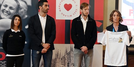 Ambrosini, Magnini e Lucilla Andreucci pronti per la staffetta a Enel Milano Marathon