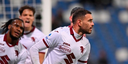 Sassuolo-Torino 1-1: Sanabria risponde a Pinamonti, traversa di Radonjic