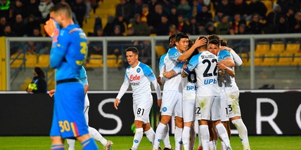 Lecce-Napoli 1-2: disastro Gallo-Falcone, Simeone va ko