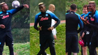 Osimhen scalpita per Napoli-Milan: magie e indicazioni in allenamento