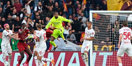 Roma-Milan 1-1: Abraham sblocca sul finale e Saelemaekers pareggia i conti