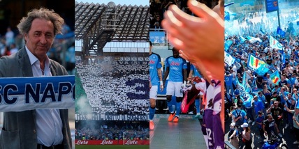 Napoli, festa Scudetto al Maradona: pasillo Fiorentina e gioia dei tifosi