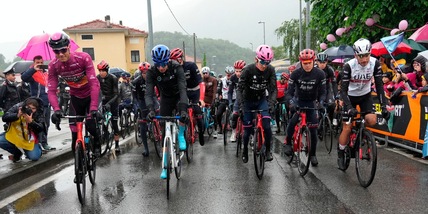 Giro d'Italia, 13ª tappa con percorso ridotto a causa del maltempo