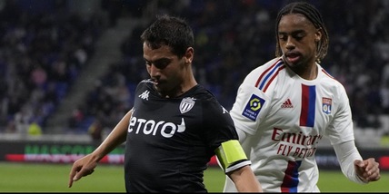 Ligue 1, tris del Lione in rimonta: 3-1 in casa contro il Monaco