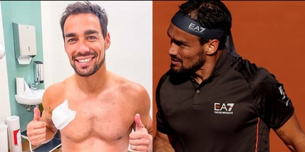 Tennis, Fognini e l'infortunio al Roland Garros: "Torno tra 3-4 settimane"