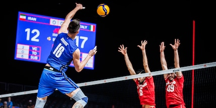 VNL: gli azzurri superano l'Iran in tre set