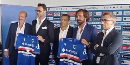 Pirlo alla Samp con Legrottaglie, conferenza: "Come la Serie A"