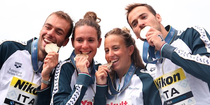 Mondiali nuoto, trionfo Italia: oro nella staffetta 4x1500m fondo
