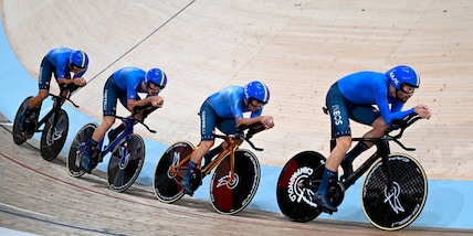 Mondiali Ciclismo, Italia argento nell'inseguimento a squadre