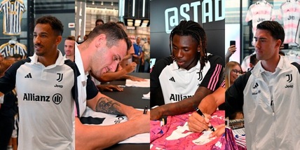 Kean, Danilo, Gatti e Vlahovic: che festa con i tifosi Juve