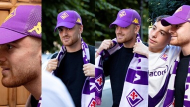 Beltran-Fiorentina, le prime immagini in viola: l'argentino è a Firenze