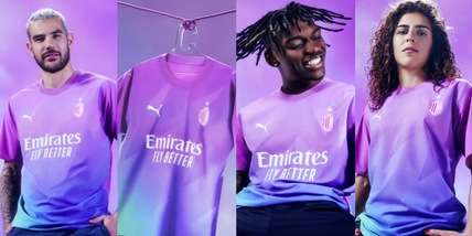 Milan, la nuova maglia viola non convince i tifosi: le reazioni sui social