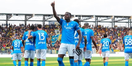 Osimhen subito decisivo: tris Napoli in rimonta a Frosinone. Empoli ko