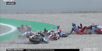 Bastianini, le condizioni dopo l'incidente: doppia frattura, il bollettino