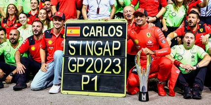 F1, la vittoria Ferrari di Sainz a Singapore fa il botto anche in tv