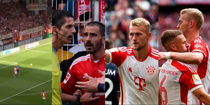 Bonucci-De Ligt, giornata Bundesliga in bianco e nero: fallo da rigore e gol