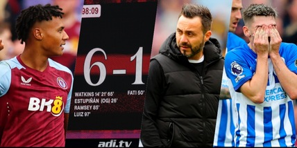 United, altro tonfo in casa. Cade anche il City e De Zerbi ne prende sei!