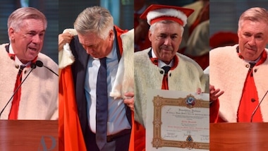 Ancelotti riceve la Laurea ad honorem: le immagini della celebrazione