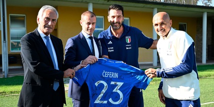 Ceferin e Boban a Coverciano: incontro con Gravina, Spalletti e Buffon