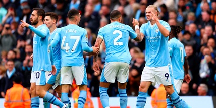 Guardiola batte De Zerbi, City primo. Poker Newcastle, Tonali entra al 70'