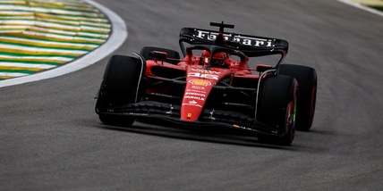 Clamoroso in Brasile, Leclerc a muro nel giro di formazione