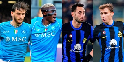 Napoli-Inter, come fare tredici: Kvara-Osimhen o Calhanoglu flop? Le quote