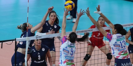 Challenge Cup: Novara supera l'Olympiacos e stacca il pass per i quarti