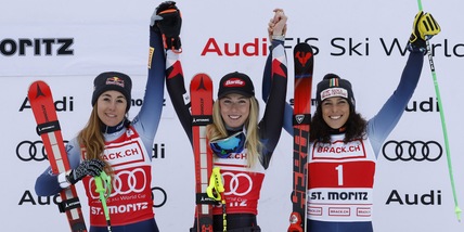 FISI-AOC: solo Mikaela Shiffrin meglio di Sofia Goggia e Federica Brignone nella discesa di Sankt Moritz