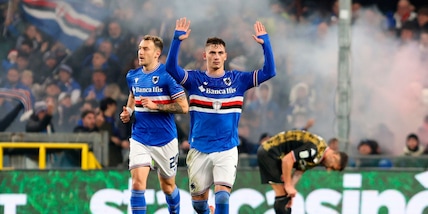 Esposito salva Pirlo: la Samp pareggia al 92' contro il Bari, Menez espulso